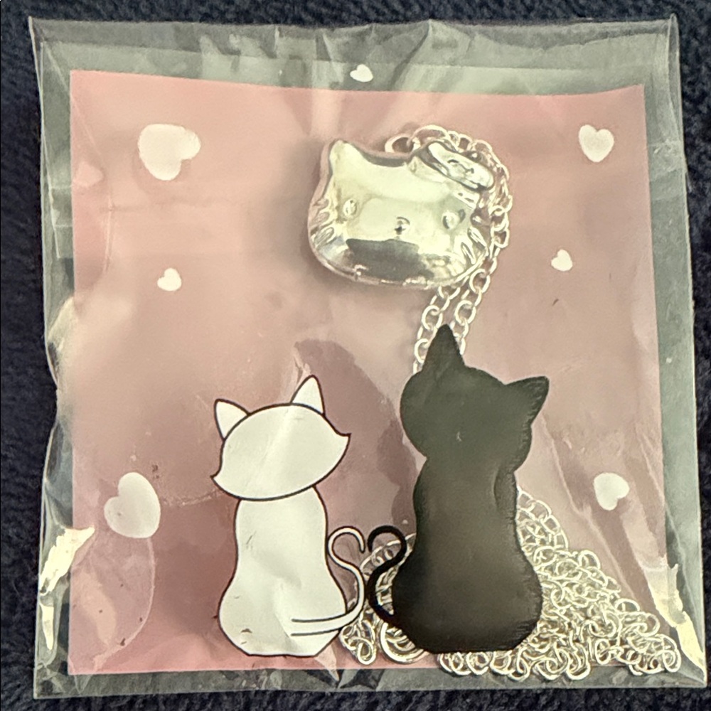 Silver Hello Kitty Locket Pendant Necklace